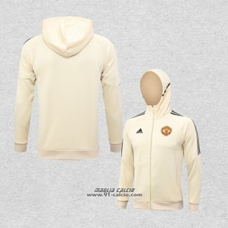 Giacca con Cappuccio Manchester United 2023-2024 Giallo