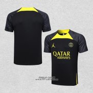 Maglia Allenamento Paris Saint-Germain Jordan 2023-2024 Nero