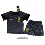 Maglia Brasile Portiere Bambino 2022 Nero