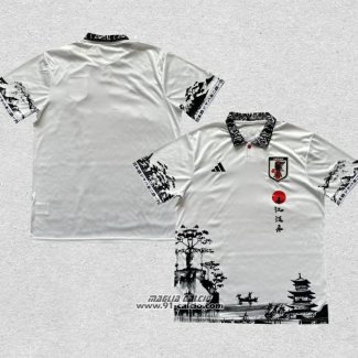 Maglia Giappone Anime 2024-2025 Nero e Bianco Thailandia