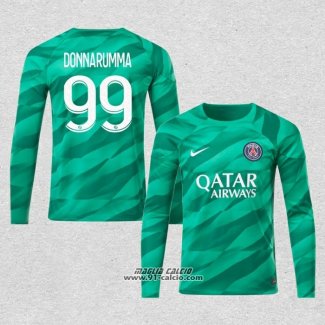 Maglia Paris Saint-Germain Giocatore Portiere Donnarumma Manica Lunga 2023-2024 Verde