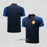 Maglia Polo Paesi Bassi 2022-2023 Blu