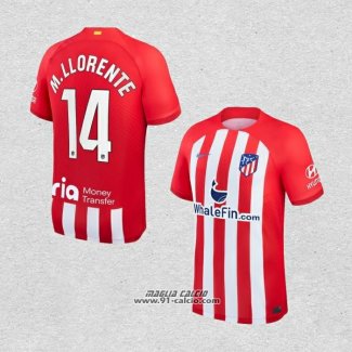 Prima Maglia Atletico Madrid Giocatore M.Llorente 2023-2024