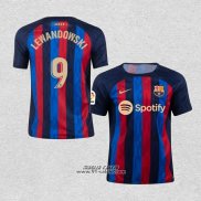 Prima Maglia Barcellona Giocatore Lewandowski 2022-2023