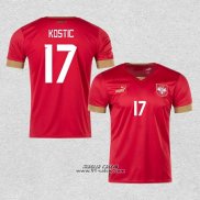 Prima Maglia Serbia Giocatore Kostic 2022