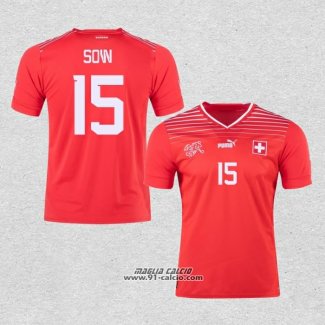 Prima Maglia Svizzera Giocatore Sow 2022