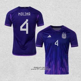 Seconda Maglia Argentina Giocatore Molina 2022