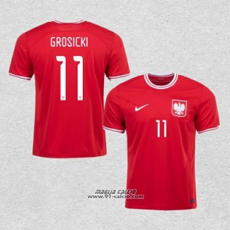 Seconda Maglia Polonia Giocatore Grosicki 2022