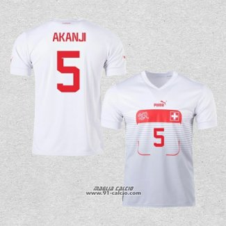 Seconda Maglia Svizzera Giocatore Akanji 2022