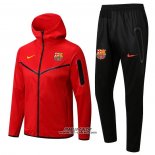 Tuta con Cappuccio Barcellona 2022-2023 Rosso