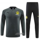 Tuta da Track Felpa Borussia Dortmund 2022-2023 Grigio