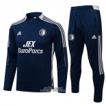 Tuta da Track Felpa Feyenoord 2021-2022 Blu