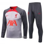 Tuta da Track Felpa Liverpool 2022-2023 Grigio