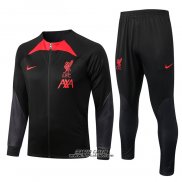 Tuta da Track Giacca Liverpool 2022-2023 Nero