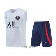 Tuta da Track Paris Saint-Germain Senza Maniche 2022-2023 Bianco