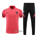 Conjunto Polo Atletico Madrid 2022-2023 Rosa