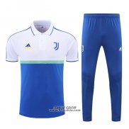 Conjunto Polo Juventus 2022-2023 Bianco e Blu