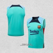 Maglia Allenamento Barcellona Senza Maniche 2022-2023 Verde