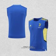 Maglia Allenamento Juventus Senza Maniche 2022-2023 Blu