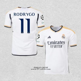 Prima Maglia Real Madrid Giocatore Rodrygo 2023-2024