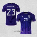 Seconda Maglia Argentina Giocatore D.Martinez 2022