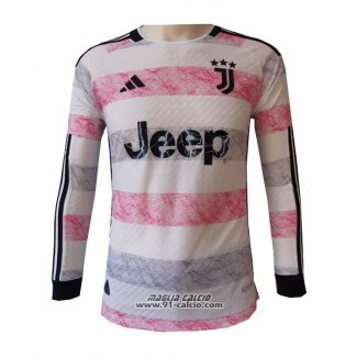 Seconda Maglia Juventus Manica Lunga 2023-2024