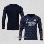 Seconda Maglia Real Madrid Manica Lunga 2023-2024