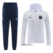 Tuta con Cappuccio Paris Saint-Germain 2022-2023 Bianco