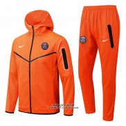 Tuta con Cappuccio Paris Saint-Germain 2022-2023 Arancione