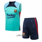 Tuta da Track Barcellona Senza Maniche 2022-2023 Verde