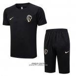 Tuta da Track Corinthians Manica Corta 2023-2024 Nero - Pantaloncini