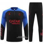 Tuta da Track Felpa Paris Saint-Germain Jordan 2022-2023 Nero