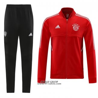 Tuta da Track Giacca Bayern Monaco 2022-2023 Rosso