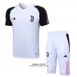 Tuta da Track Juventus Manica Corta 2023-2024 Bianco - Pantaloncini