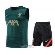 Tuta da Track Liverpool Senza Maniche 2022-2023 Verde