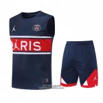 Tuta da Track Paris Saint-Germain Senza Maniche 2022-2023 Blu e Rosso