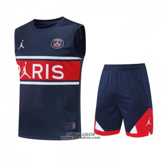 Tuta da Track Paris Saint-Germain Senza Maniche 2022-2023 Blu e Rosso