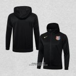 Giacca con Cappuccio Barcellona 2024-2025 Nero