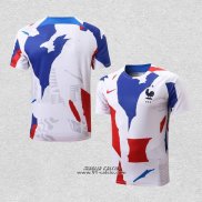 Maglia Allenamento Francia 2022-2023 Bianco Rosso Blu