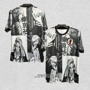 Maglia Giappone Anime 2024-2025 Nero e Bianco Thailandia