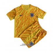 Maglia Inghilterra Portiere Bambino 2024 Giallo