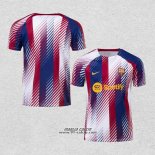 Maglia Prematch Barcellona 2023 Blu e Rosso