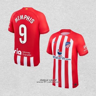 Prima Maglia Atletico Madrid Giocatore Memphis 2023-2024