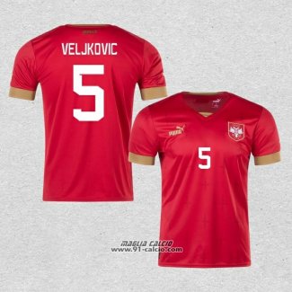 Prima Maglia Serbia Giocatore Veljkovic 2022