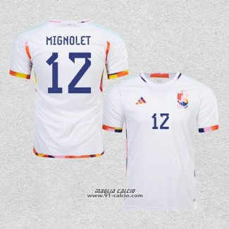 Seconda Maglia Belgio Giocatore Mignolet 2022