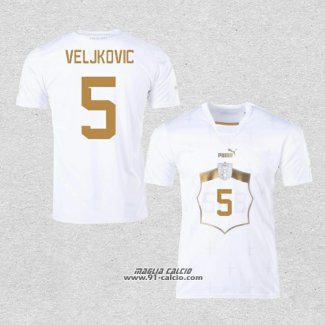 Seconda Maglia Serbia Giocatore Veljkovic 2022