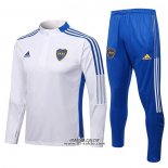 Tuta da Track Felpa Boca Juniors 2021-2022 Bianco