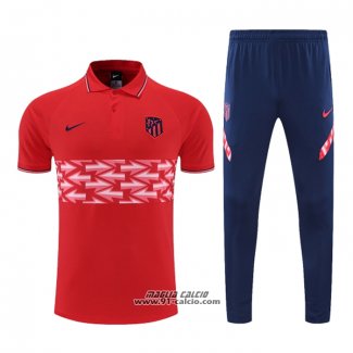 Conjunto Polo Atletico Madrid 2022-2023 Rosso