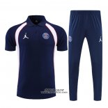 Conjunto Polo Paris Saint-Germain Jordan 2022-2023 Blu Navy