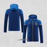 Giacca con Cappuccio Olympique Marsiglia 2023-2024 Blu